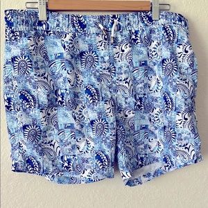 Bertigo mans swim shorts size M, beautiful pattern baby blue